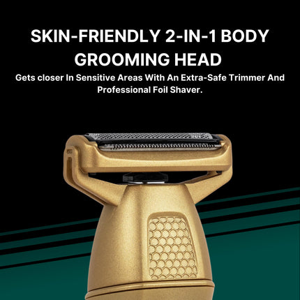 Recortadora todo en uno Conair para hombres - Recortadora de vello de nariz, barba, bigote y cuerpo - Kit de aseo masculino de 19 piezas para manscaping - Resistente al agua - Recargable