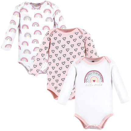 Hudson Baby unisex-baby Cotton Long-sleeve Bodysui