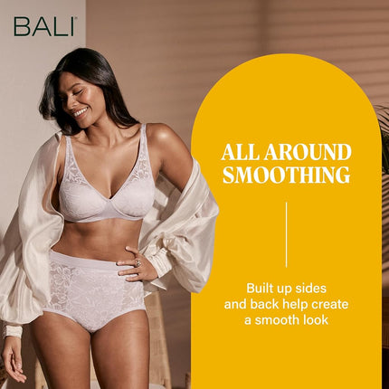 Bali Women's Breathe Modal T-Shirt, Breathable Wireless, Full-Coverage Convertible Bra, 1 inches, Gloss, L