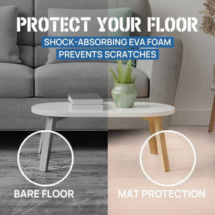 Yes4All Interlocking Mat with Edge - Foam Gymnastics Mat with Interlocking EVA Tiles (24 Square Feet, Walnut Wood Light - 24 Tiles)