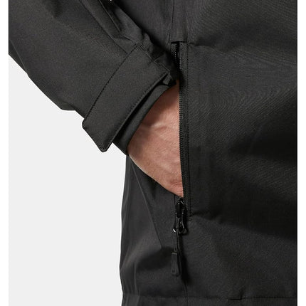 Helly Hansen Men's Crew Jacket 2.0, Black, XL