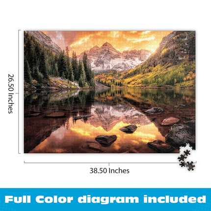 Buffalo Games - Maroon Lake Reflection - 2000 Piece Jigsaw Puzzle