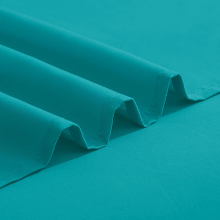Elegant Comfort Luxurious 1500 Premium Hotel Quality Microfiber Three Line Embroidered Softest 4-Piece Bed Sheet Set, Wrinkle and Fade Resistant, King, Turquoise