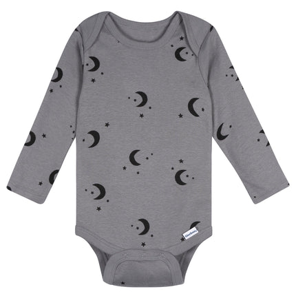 Gerber Baby Boys' 6-Pack Long-Sleeve Onesies Bodysuit, Galaxy Adventure, 0-3 Months
