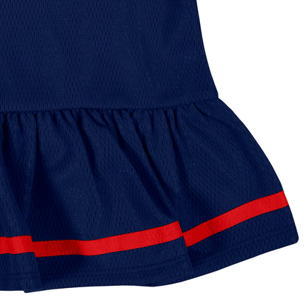 NFL New England Patriots Girls 2018Dazzle Dress & Panty, Blue, 0-3 Months