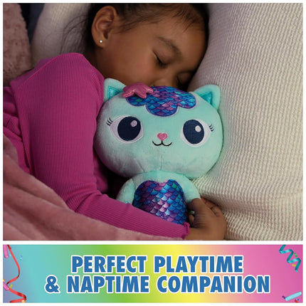 Gabby's Dollhouse, Fin-Tastic Mercat, Premium Plush Toy, 10-Inch Tall Stuffed Animal with Moving Mermaid Tail, Kids Toys for Girls & Boys Ages 3+