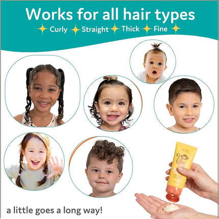 T IS FOR TAME Hair Calming Cream For Babies and Toddlers Safe & Effective Coconut & Jojoba Oil Not Greasy, Stiff, or Sticky