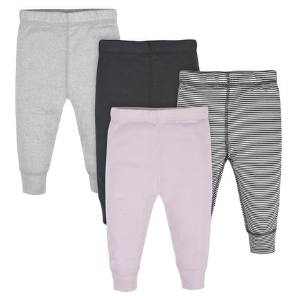 Gerber Baby Girls' Multi-Pack Active Pants Set, Pi