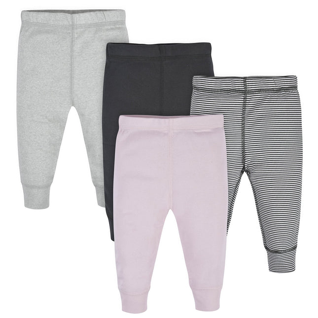Gerber Baby Girls' Multi-Pack Active Pants Set, Pi