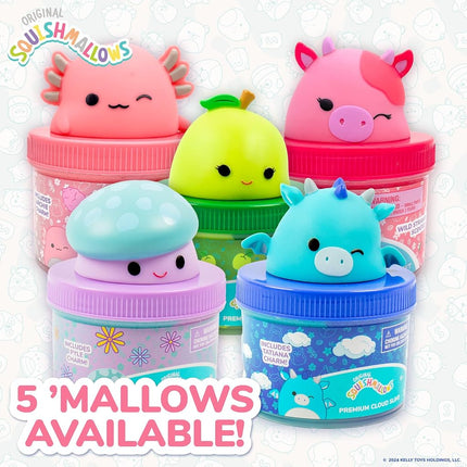 Original Squishmallows Tatiana The Dragon Premium Cloud, 8 oz. Blue Raspberry Scented with 3 Fun Add Ins, Great 6 Year Old Toys, Super Soft Sludge Toy