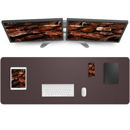 AFIING Leather Desk Pad Protector,Mouse Pad,Office