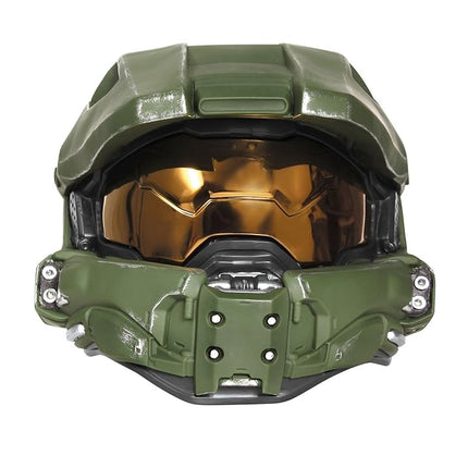 DISGUISE Men's Master Chief Adult Light-up Deluxe Helmet, Green, One size