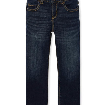 The Children's Place Boys' Stretch Straight Leg Jeans, Potter Wash, 4