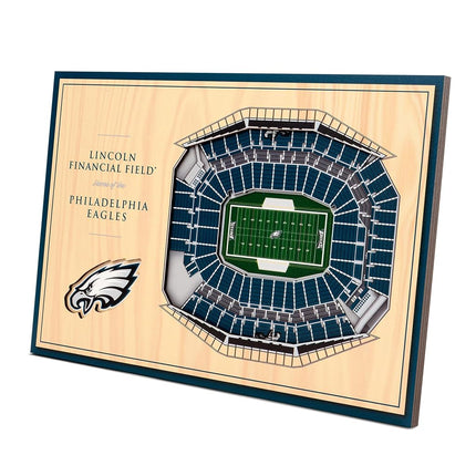 YouTheFan NFL Philadelphia Eagles 3D StadiumViews - Lincoln Financial Field 8" x 12"