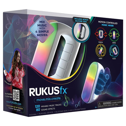 RUKUS Just Play fx Table de Mixage Musicale à Commande par Mouvement, Musique avec Lumières et Sons, avec Skin Bonus