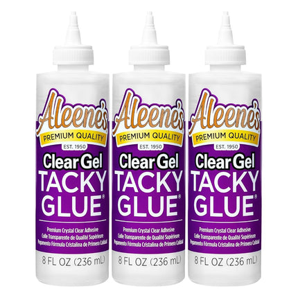 Aleene's Clear Gel Tacky Glue, 236 ml, 8 FL OZ - Lot de 3, 24