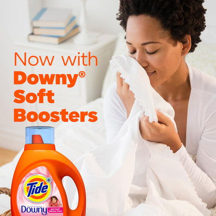Jabón líquido para ropa Tide con Downy, alta eficiencia (HE), aroma April Fresh, 59 cargas, 84 oz líq.
