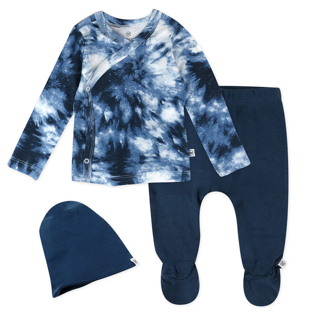 HonestBaby baby-boys 3-piece Organic Cotton Kimono