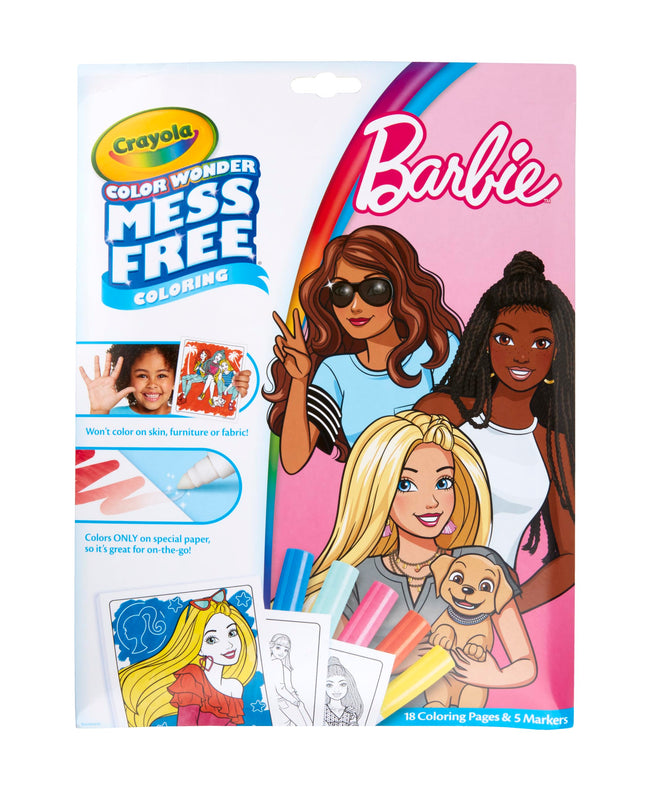 Crayola Barbie Color Wonder Coloring Pages & Marke