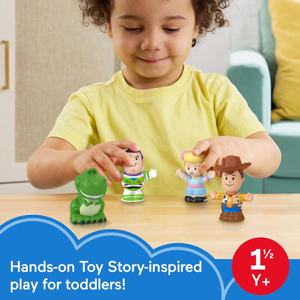 Little People Toy Story Jessie Buzz Woody and Rex Figures, Pack of 4, Ideal Size for Ages 1 and Up