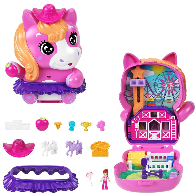 Polly Pocket Dolls and Playset, Pony Rodeo Compact