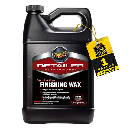 Cera de acabado de microfibra de doble acción Meguiar's D30101 Detailer, 3,78 L