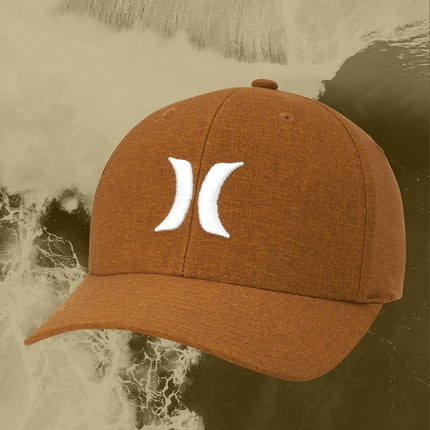 Gorra de béisbol ajustada Hurley de hombre - Phantom Flexfit, Mantra Orange, Pequeña-Mediana