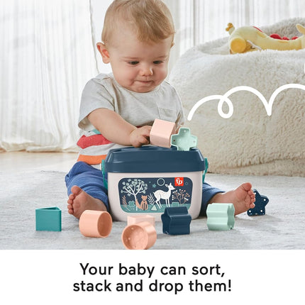 Fisher-Price Baby’s First BlocksToy Set, Navy Fawn