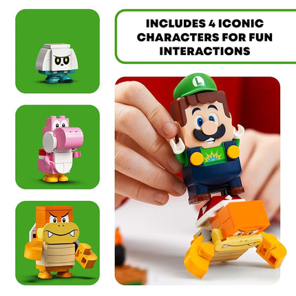 LEGO Super Mario Adventures with Luigi Starter Course Toy for Kids, Interactive Figure and Buildable Game Set, Girls & Boys Gifts Age 6 Plus, Creative Toys 71387