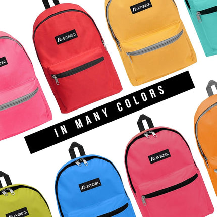 Everest Basic Backpack, Hot Pink, One Size