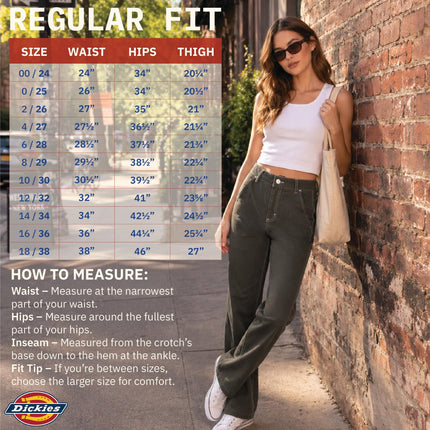 Dickies Pantalon Performance Temp-iq Bi-Extensible à Revers pour Femme, Graphite V1, 2