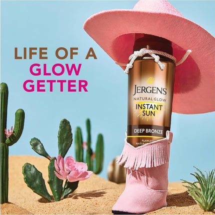 Jergens Natural Glow Instant Sun Moisturizing Mousse, Dark, 6 Ounce