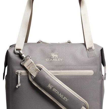 STANLEY All Day Julienne Midi Soft Cooler Bag and Lunch Box 12 Quarts | 20 Can Cooler with Handles and Strap | Stays Cold for Hours | Insulated Travel Bag with Zipper | BPA-Free | Stone