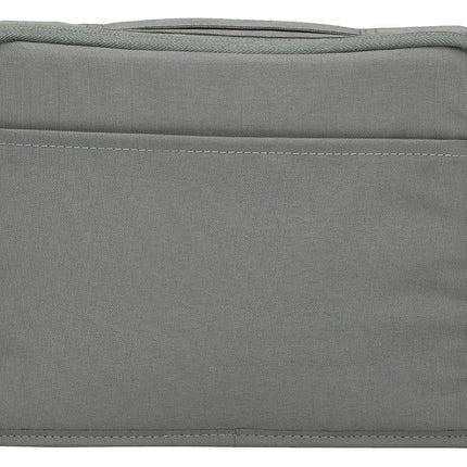 KOKUYO Pencil Case Pouch, Haco-Biz Standing Pen Pouch Bag, Foldable Stand up Pencil Holder Organizer, Large Capacity Portable Pencil Box for Office Supplies, Gray