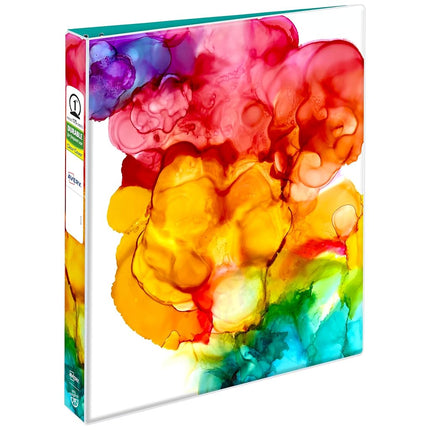 Avery + Amy Tangerine Designer Collection Binder, 1" Round Rings, 175-Sheet Capacity, Assorted Designs, 6 Binders (26880)