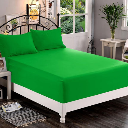Elegant Comfort 1500 Premium Quality Fitted Sheet Ultra Soft 18-24 Inch Extra Deep Pocket - Single Fitted Sheet for High Mattress - Wrinkle Free with Smart Storage Pockets, Full, Emerald Green