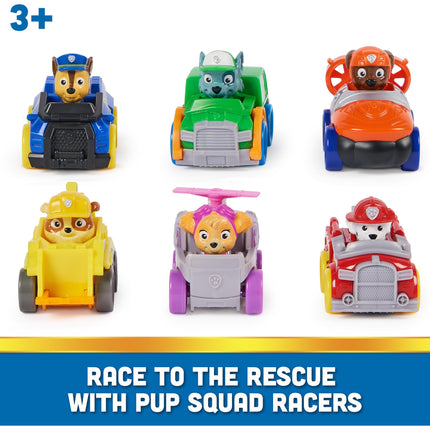 Paw Patrol: Pup Squad Racers, 6-Piece Vehicle Gift Set, Kids’ Toys for Boys and Girls Aged 3 and Up