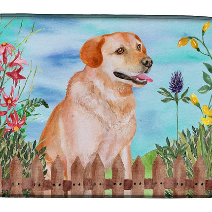 Caroline's Treasures CK1276DDM Labrador Retriever Spring Dish Drying Mat, 14 x 21", multicolor