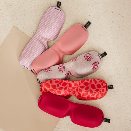 Bucky 40 Blinks No Pressure Eye Mask, Pink Chevron, One Size, 40 Blinks No Pressure Eye Mask for Travel & Sleep