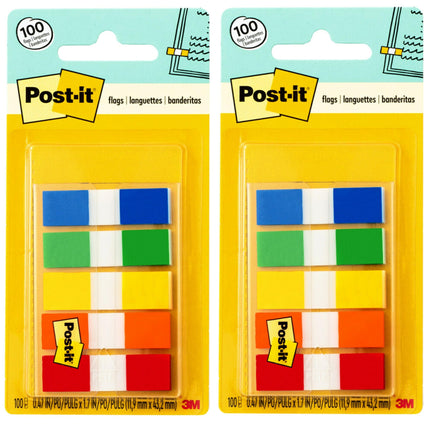Post-it Flags with On-the-Go Dispenser, Assorted P