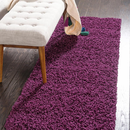 Unique Loom Solo Solid Shag Collection Modern Plus