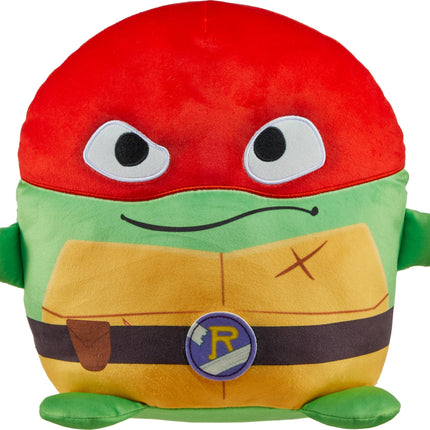 Mattel Teenage Mutant Ninja Turtles: Mutant Mayhem Cuutopia Plush Toy, 10-Inch Raphael Kawaii-Style Soft Figure, Orange-Masked Mikey Collectible