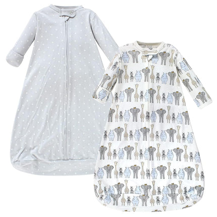 Saco de dormir, saco de dormir, manta de algodón de manga larga Hudson Baby unisex, Royal Safari, 18-24 meses