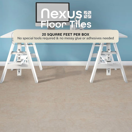 Achim Home Furnishings Ftvma45020 Nexus Self Adhesive 20 Vinyl Floor Tiles, 30cm