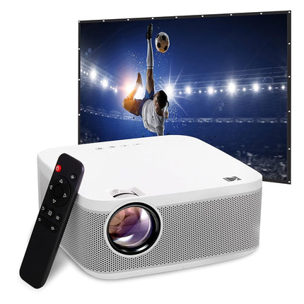 KODAK FLIK X10 Full HD Multimedia Projector Kit | 1080p Mini Compact Portable Home Theater System Bundle with 100� Projection Screen, Remote Control, Tripod Stand, HDMI Cable, Hooks & Carry Case