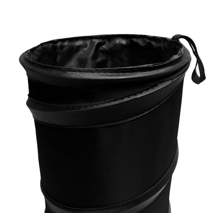 FH Group Automotriz Impermeable Plegable Portátil Pequeño Bote de Basura Contenedor de Residuos Compatible con la Mayoría de Coches, SUVs y Camionetas Negro
