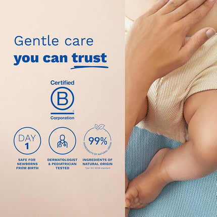 Mustela Liniment, Natural No-Rinse Baby Cleanser for Diaper Change, with Extra-Virgin Olive Oil, 13.52 Fl. Oz