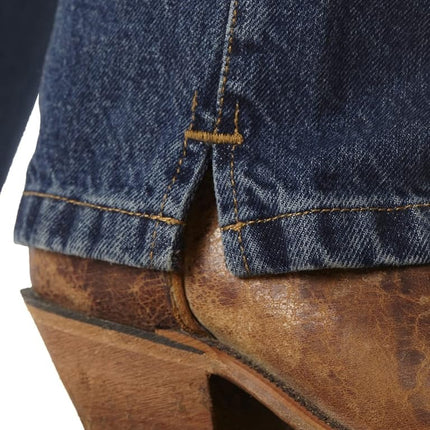 Wrangler Women's Cowgirl cut Mid-rise "Cash" Ultimate Riding Jean,Blue,11/12x32