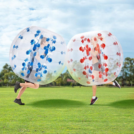 VEVOR Inflatable Bumper Balls 2-Pack, 4FT/1.2M Body Sumo Zorb Balls for Teen, 0.8mm Thick PVC Human Hamster Bubble Balls for Outdoor Team Gaming Play, Bumper Bopper Toys for Garden, Yard, Park