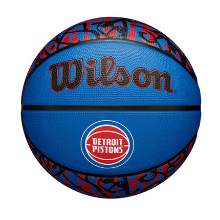 WILSON NBA Team Graffiti Basketball - Detroit Pist